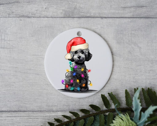 Poodle Christmas, Personalized Pet Ornament, Custom Dog Christmas Ornament, Personalized Ornament