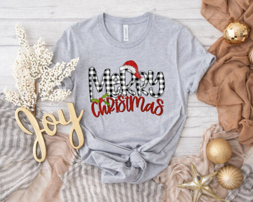 Christmas T-Shirt, Merry Christmas T-Shirt, Christmas Shirt for Women, Christmas Gift