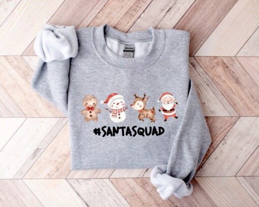 Santa Squad Sweater, Christmas Squad Shirt, Christmas Sweater, Christmas Matching Shirt, Cute Christmas Shirt