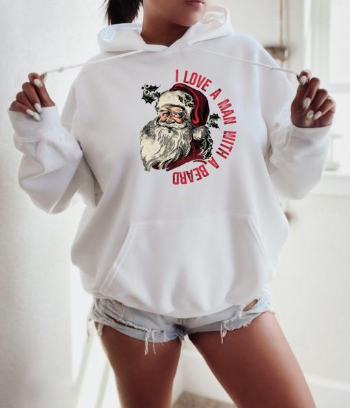 Santa hoodie, Christmas sweatshirt, Christmas hoodie for Women, Christmas gift sweatshirt, Woman's Christmas hoodie