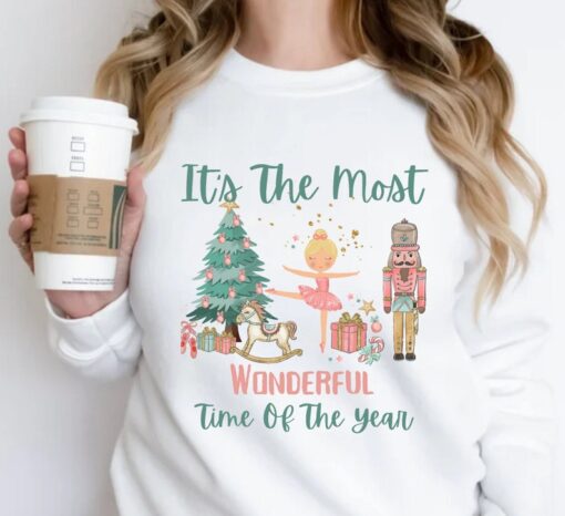 Sugar Plum Fairy Xmas Tee, Cute Christmas Sweatshirt For Women, Christmas Sweatshirt