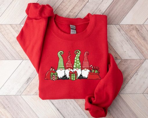 Christmas Gnomes Sweatshirt, Merry Christmas Sweatshirt, Cute Gnomes Sweatshirt, Christmas Gift, Holiday Sweatshirt