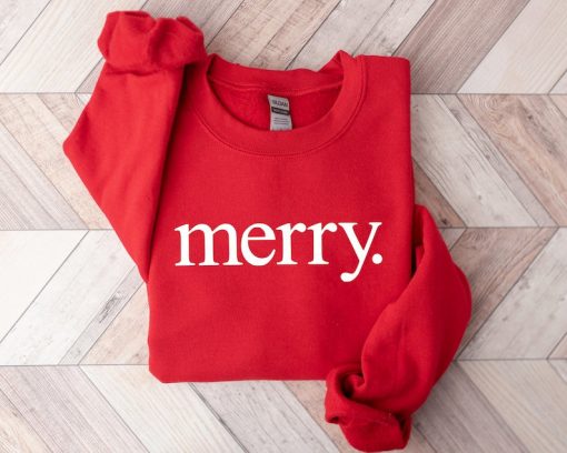 Christmas Sweatshirt, Merry Christmas Sweatshirt, Christmas Shirt for Women, Christmas Crewneck Sweatshirt