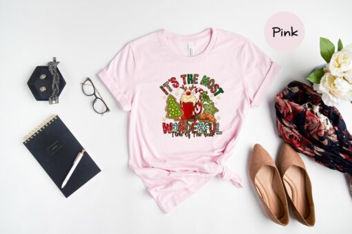 It's the Most Wonderful Time of the Year Shirt, Christmas Coffee T-Shirt, Christmas Tree Shirt, Holiday Shirt