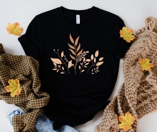 Thanksgiving Shirt, Rosegold Leaves Shirt, Fall Shirts, Womens Fall Shirts, Thanksgiving, Rose Gold