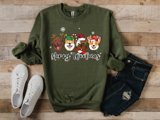 Christmas Dogs Sweatshirt, Happy Dog Year Shirt,Funny Christmas Dog Shirt, Dog Christmas Sweatshirt, Dogs Sweatshirt