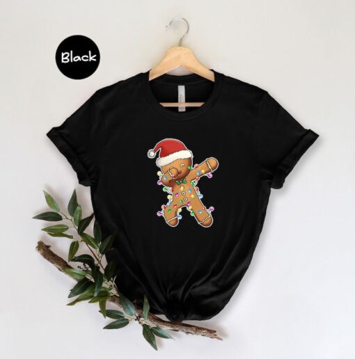 Christmas Gingerbread Dabbing Shirt, Christmas Cookie Shirt, Christmas Gift, New Year Tee