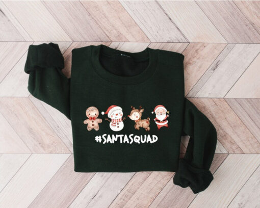 Santa Squad Sweater, Christmas Squad Shirt, Christmas Sweater, Christmas Matching Shirt, Cute Christmas Shirt