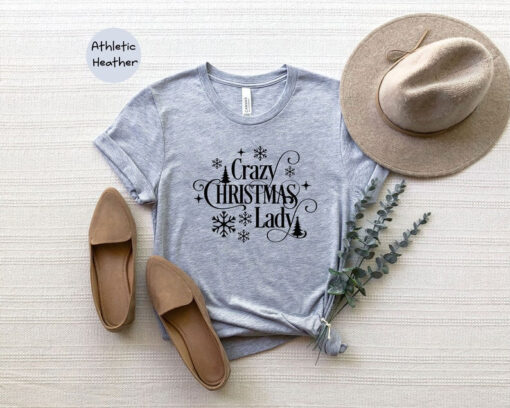 Christmas Shirt, Crazy Christmas Lady and Snowflake Shirt, Christmas Mama Shirt, Christmas Family Tee, Christmas Gift