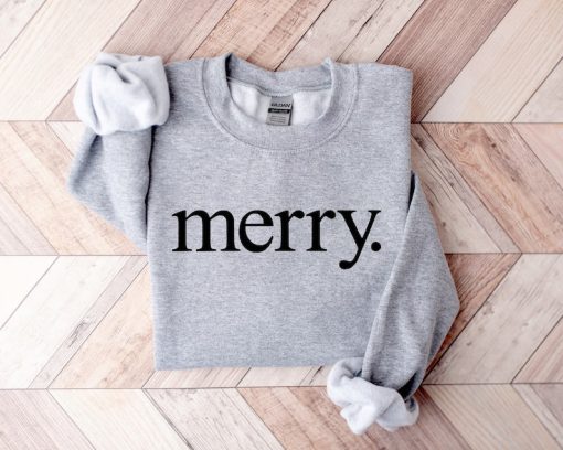 Christmas Sweatshirt, Merry Christmas Sweatshirt, Christmas Shirt for Women, Christmas Crewneck Sweatshirt