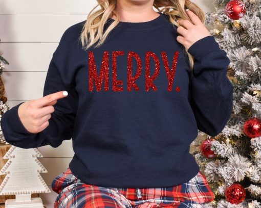 Christmas Sweatshirt, Merry Christmas Sweatshirt, Christmas gift, Christmas sweatshirt for Women, Holiday Sweatshirt