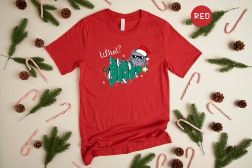 Christmas Cat Shirt, Cat What T-Shirt, Cat Lover Shirt, Holiday Apparel, Xmas Cat Shirt, Santa Cat Shirt, Cute Cat Shirt