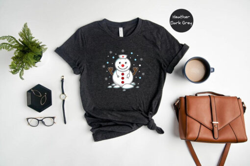 Christmas Snowman Nurse Shirt, Cute Nurse T-Shirt, Gift for Nurse, Snowman Shirt, Holiday Nurse Apparel, Cute Nurse Shirt