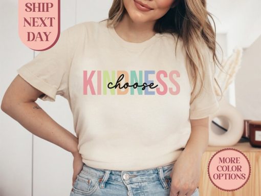 Choose Kindness Shirt, Teacher Kindness Shirt, Motivational Shirt, Gift for Teachers, Positive Vibes Tee, Be Kind Teacher Shirt