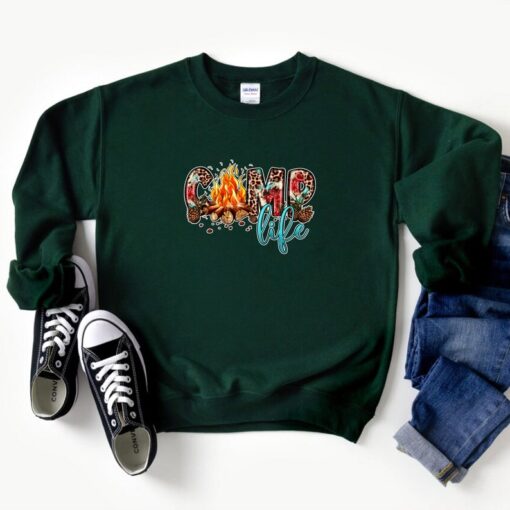 Camp Life Sweatshirt, Camping Sweatshirt, Encampment Sweatshirt, Hoodie To Wear At Camp, Cute Sweatshirt For Camp