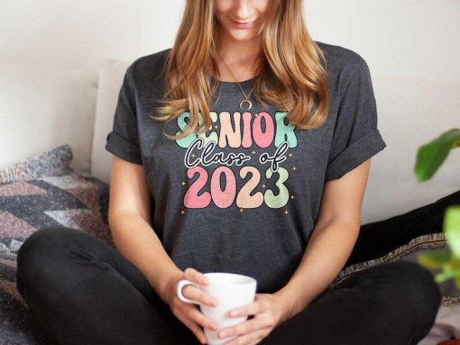 Senior Class of 2023 Graduation Shirt, Groovy College Graduation Shirt, Graduation Crew T-shirt, Graduation Gift Ideas 2023