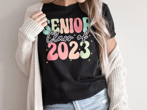 Senior Class of 2023 Graduation Shirt, Groovy College Graduation Shirt, Graduation Crew T-shirt, Graduation Gift Ideas 2023