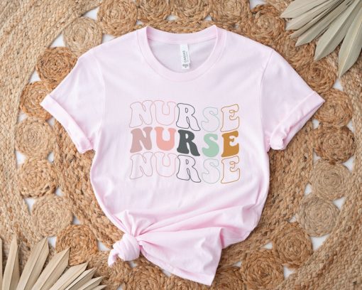 Nurse Shirt, Nurse Tshirt, Registered Nurse Christmas Gift Tee, Groovy Nurse Shirt, New Nurse Xmas Gift, Groovy Nurse Shirt,Registered Nurse