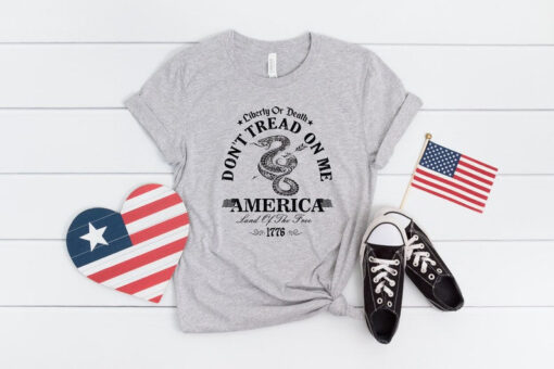 Liberty or death don't tread on me shirt, 4th of july shirt, fourth of july shirt, patriotic shirt, merica shirt