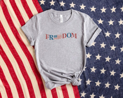 Retro Comfort Freedom Shirt, Vintage Distressed American Flag Shirt, Happy 4th Of July, America Is The Greatest, USA Tee