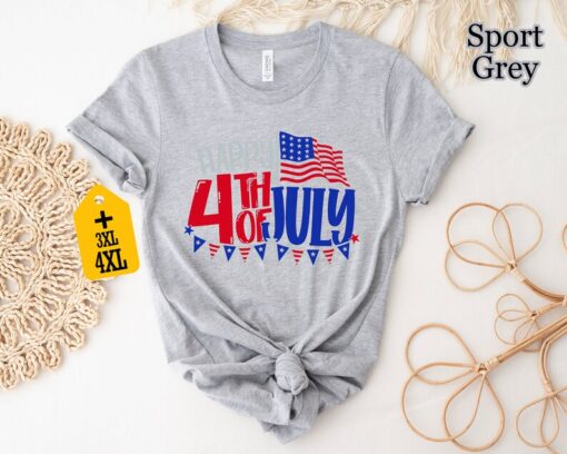 Happy 4th Of July Shirt, 4th Of July Shirt, American Flag Shirt, Memorial Day Shirt, Patriotic American Shirt, USA Shirt