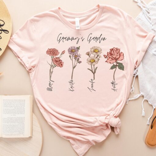 Custom Birth Month Shirt, Mama's Garden Shirt, Mother Day Gift, Birth Month Flower Shirt, Mom's Flowers Garden Sweater