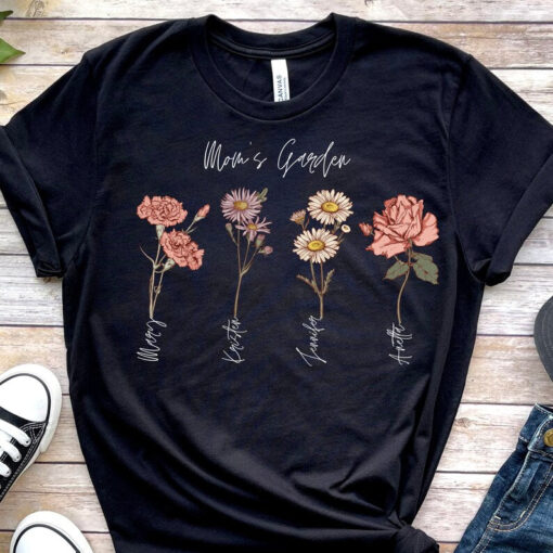 Custom Birth Month Shirt, Mama's Garden Shirt, Mother Day Gift, Birth Month Flower Shirt, Mom's Flowers Garden Sweater