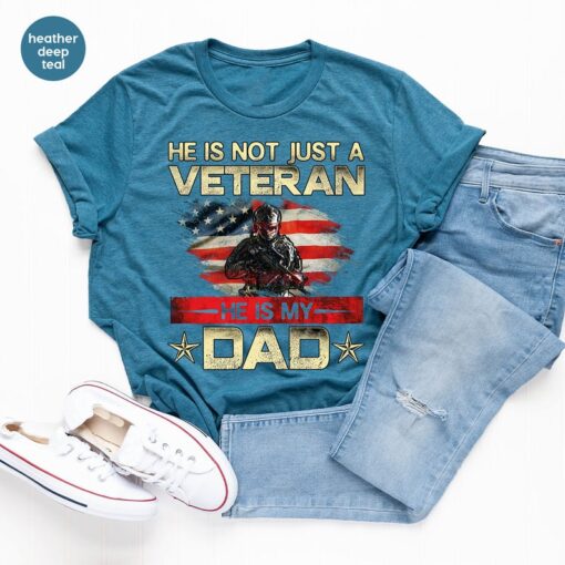 Dad Shirt, Fathers Day Gift, Military Dad Outfit, Fathers Day Shirt, Gift For Veterans Day, Veteran Dad Graphic Tees