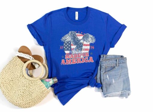 Made in America 1776 Shirt, Gift For American, 4th of July Party T-Shirt, Freedom Retro TShirt, Independence Day Gift