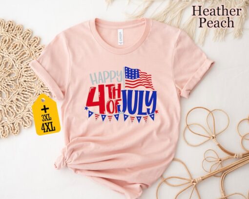 Happy 4th Of July Shirt, 4th Of July Shirt, American Flag Shirt, Memorial Day Shirt, Patriotic American Shirt, USA Shirt