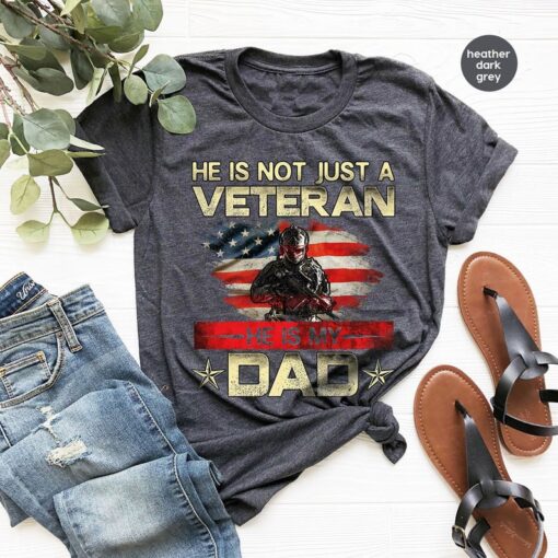 Dad Shirt, Fathers Day Gift, Military Dad Outfit, Fathers Day Shirt, Gift For Veterans Day, Veteran Dad Graphic Tees