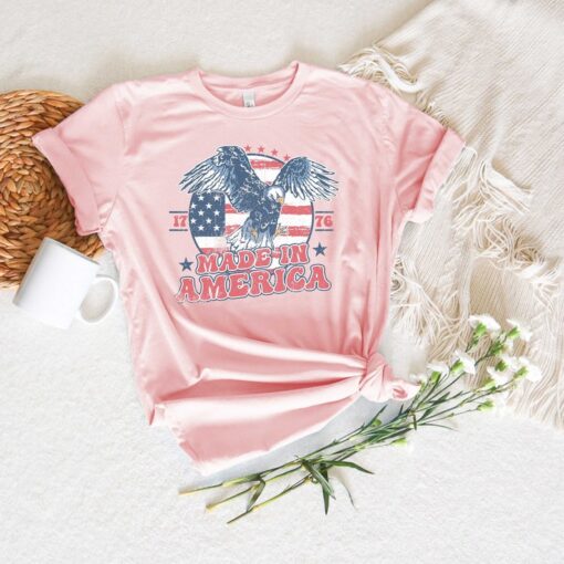 Made in America 1776 Shirt, Gift For American, 4th of July Party T-Shirt, Freedom Retro TShirt, Independence Day Gift