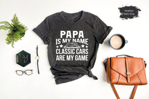 Fathers Day Gift, Classic Cars Shirt, Grandpa Shirt, Tshirt For Papa, Classic Cars Gift