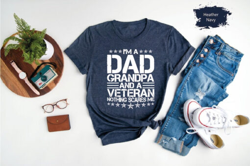 Grandpa Father's Day Shirt, Fathers Day Gift, Veteran Grandpa Shirt, Grandpa Gift, Gift For Grandpa, Military Dad Shirt