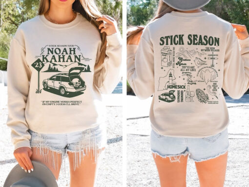 Noah Kahan 2 Sided Shirt, Noah Kahan Stick Season Tour 2023 Shirt, Stick Season Album Shirt, Folk Pop Music, Noah Kahan Merch Gift For Fan