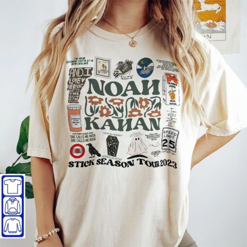 Noah Kahan Stick Season 2023 Tour Shirt, Noah Kahan Folk Pop Music Shirt, Noah Kahan Tour 2023 Album