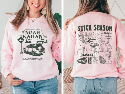 Noah Kahan 2 Sided Shirt, Noah Kahan Stick Season Tour 2023 Shirt, Stick Season Album Shirt, Folk Pop Music, Noah Kahan Merch Gift For Fan