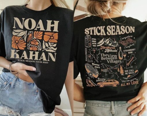 Noah Kahan Shirt, Noah Kahan Stick Season Tour 2023 Shirt, Stick Season Album Shirt, Folk Pop Music, Album Tracklist