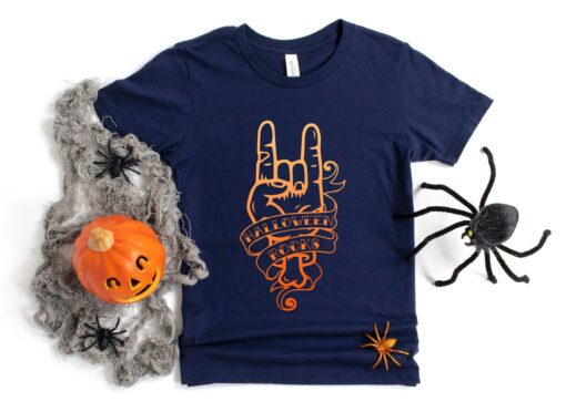 Halloween rocks shirt, Halloween shirt, halloween party shirt, pumpkin tshirt, funny halloween shirt, halloween DTG