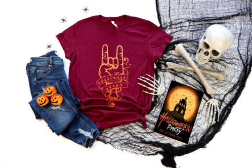 Halloween rocks shirt, Halloween shirt, halloween party shirt, pumpkin tshirt, funny halloween shirt, halloween DTG