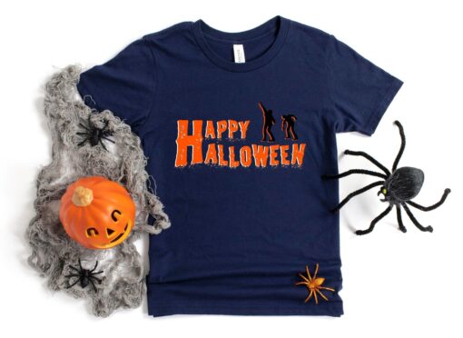 Happy Halloween Shirt, Cute Halloween, Happy Halloween Zombie Shirt, Spider Web , Love Halloween Shirt