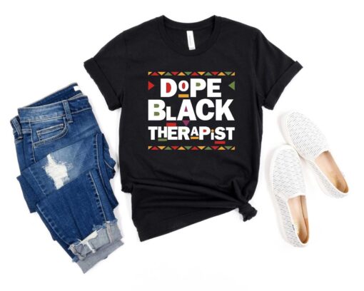 Dope Black Family Shirt, Dope Black Therapist Shirt, Therapy Shirt, Mental Health Awareness, Psychologist Shirt