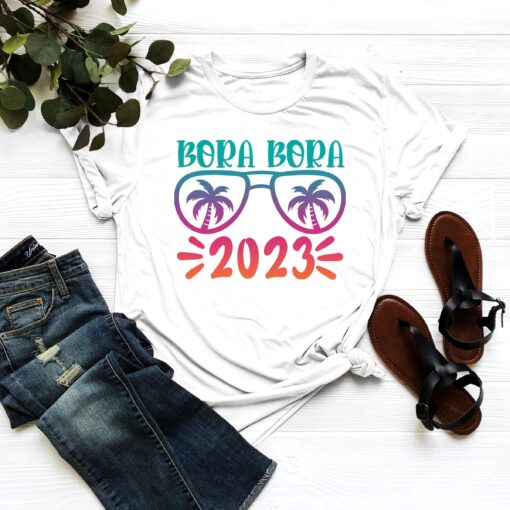 Summer Vacation 2023 T-shirt, Bora Bora 2023 T Shirt - Your Unforgettable Summer Vacation In Bora Bora Shirt