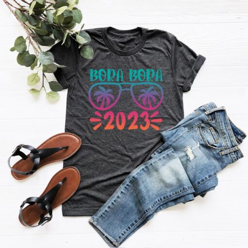 Summer Vacation 2023 T-shirt, Bora Bora 2023 T Shirt - Your Unforgettable Summer Vacation In Bora Bora Shirt