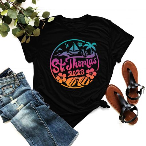 Summer Vacation 2023 T-shirt, St Thomas 2023 T Shirt - St Thomas Summer Vacation Shirt, Virgin Islands Tee