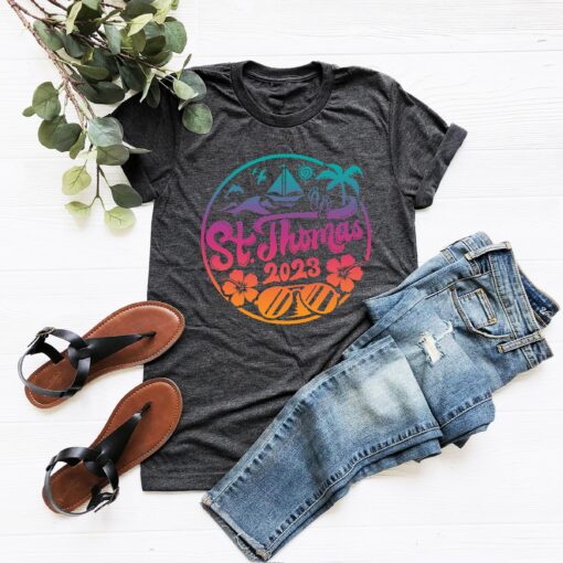 Summer Vacation 2023 T-shirt, St Thomas 2023 T Shirt - St Thomas Summer Vacation Shirt, Virgin Islands Tee