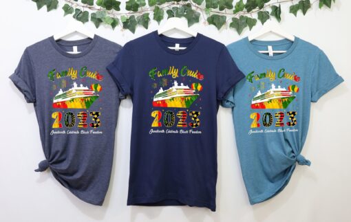 Juneteenth Family Cruise Shirts, Black Freedom Cruise Shirt, Family 2023 Cruise Shirts