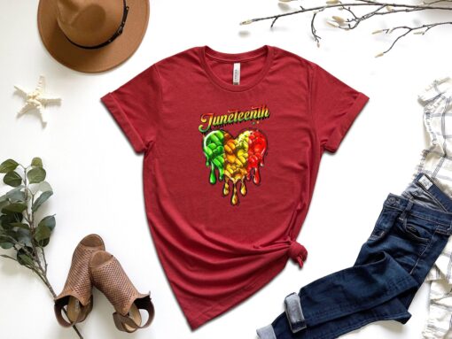 Juneteenth Shirt, Juneteenth Heart Shirt, Freeish Shirt, Black History Shirt, Melanin Shirt, Black Culture Shirts