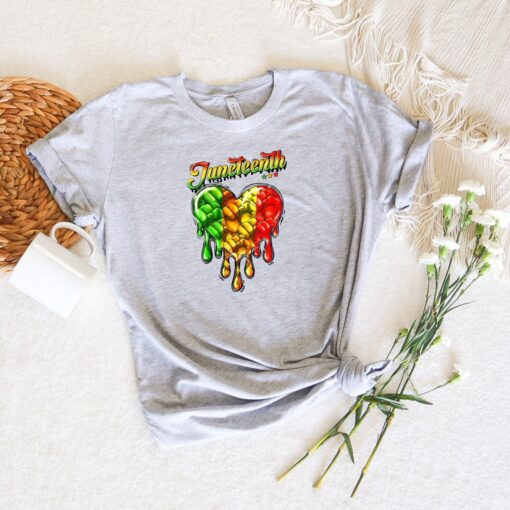 Juneteenth Shirt, Juneteenth Heart Shirt, Freeish Shirt, Black History Shirt, Melanin Shirt, Black Culture Shirts