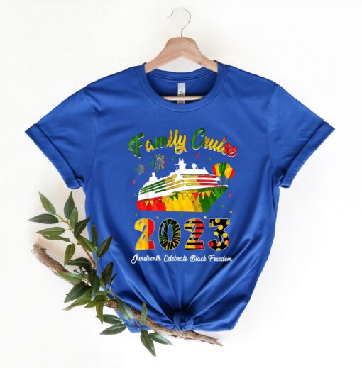 Juneteenth Family Cruise Shirts, Black Freedom Cruise Shirt, Family 2023 Cruise Shirts